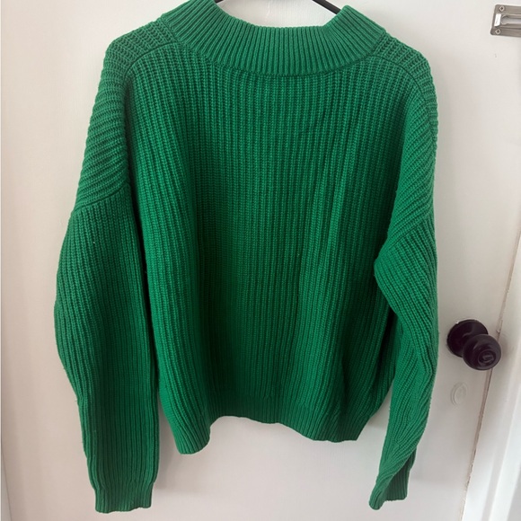 Sezane Vibrant Green Sweater | M - Picture 2 of 4